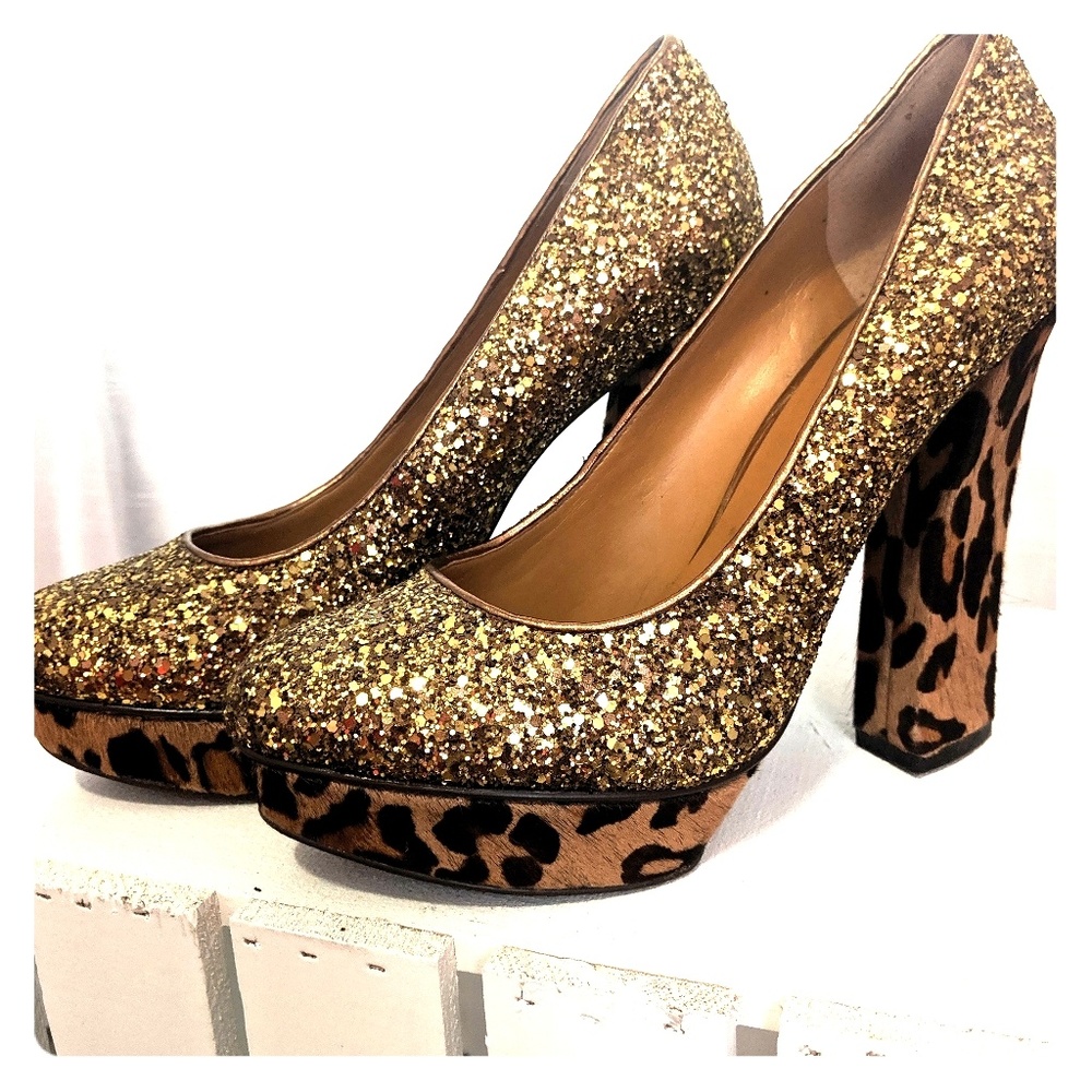 Nine West chunk heel shoes